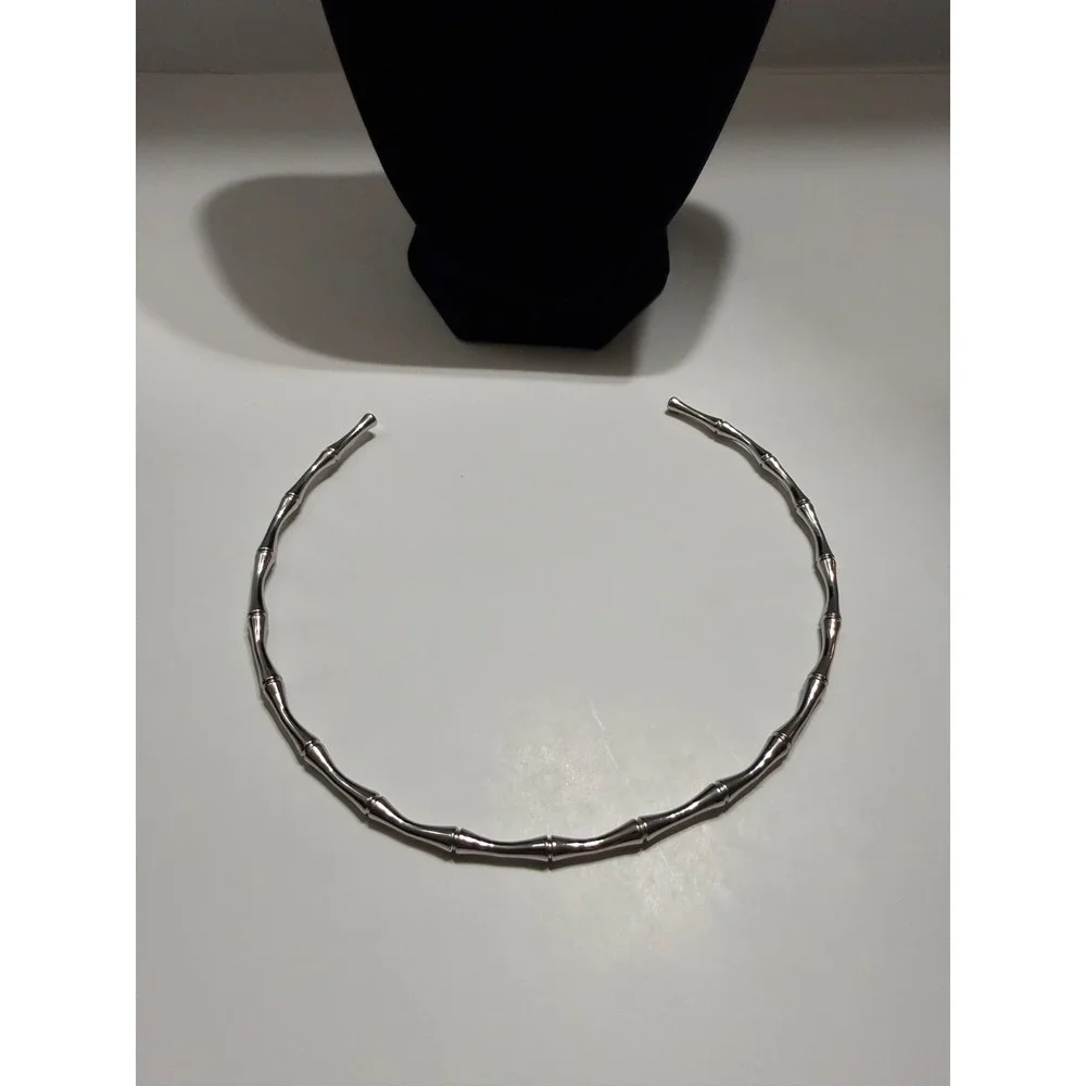 choker white gold filled